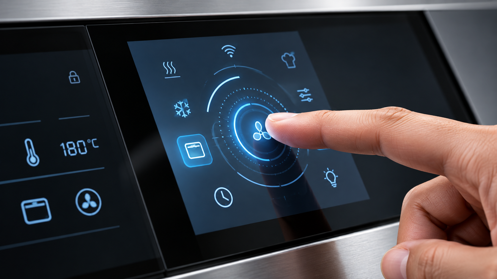 Touchscreen and capacitive appliance control