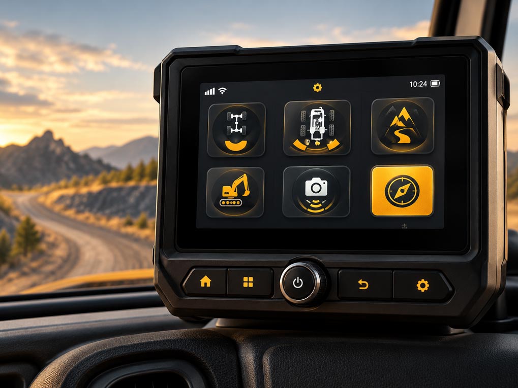 Commercial and off-highway vehicle control display