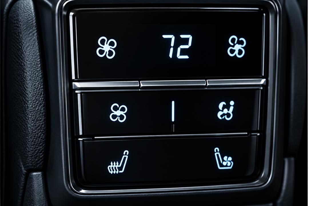 Rear seat and passenger automotive controls