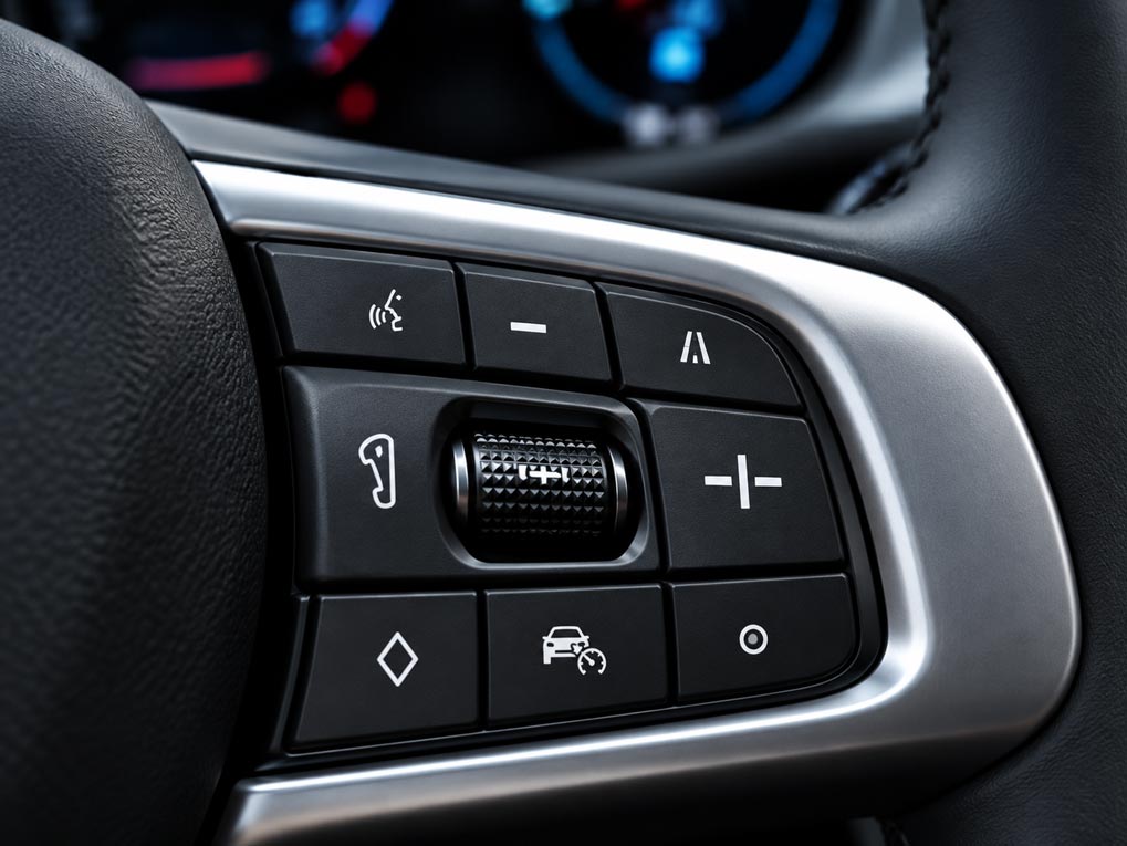 Steering wheel control interface