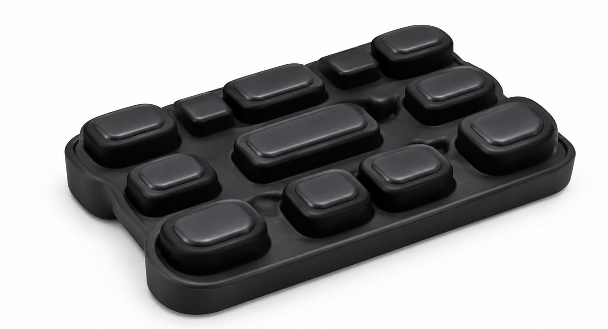 Silicone rubber keypad