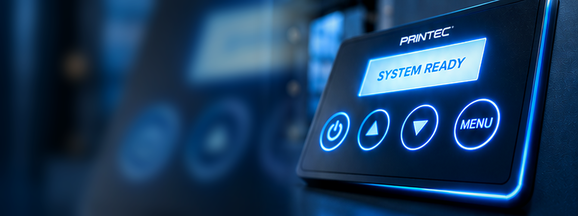 Illuminated Printec HMI control interface