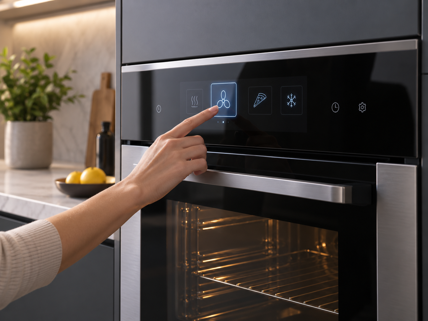 Capacitive touch screen used in an appliance application