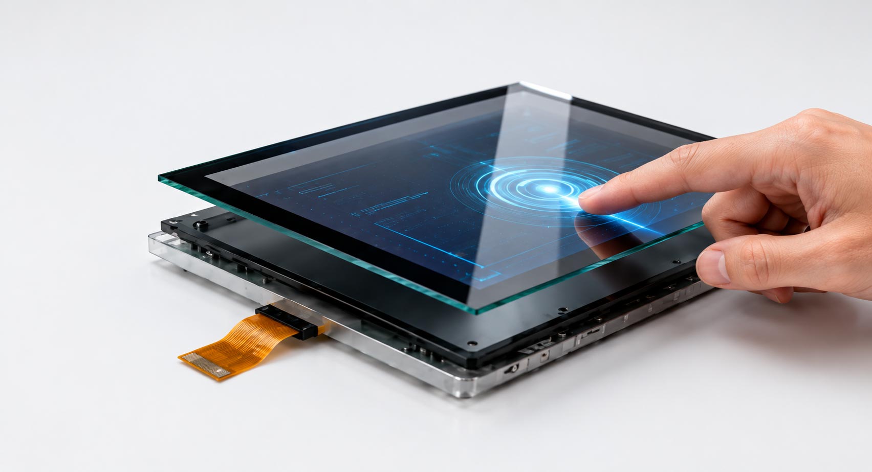 Capacitive touch display assembly