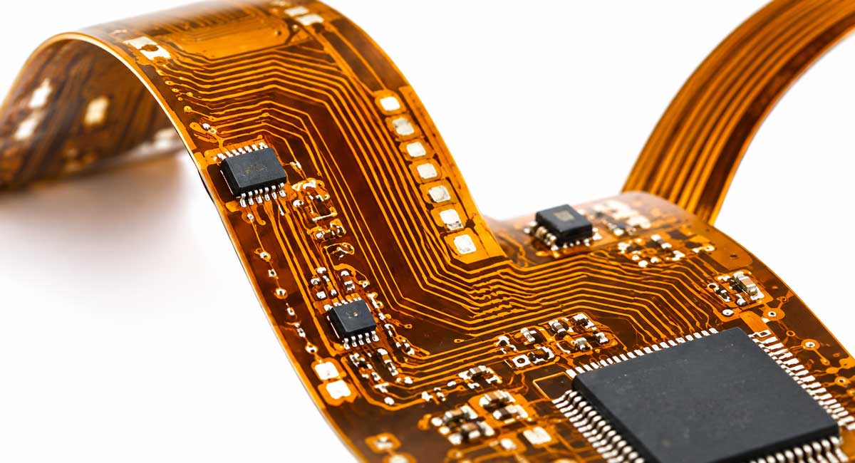 Flexible printed circuit with mounted components