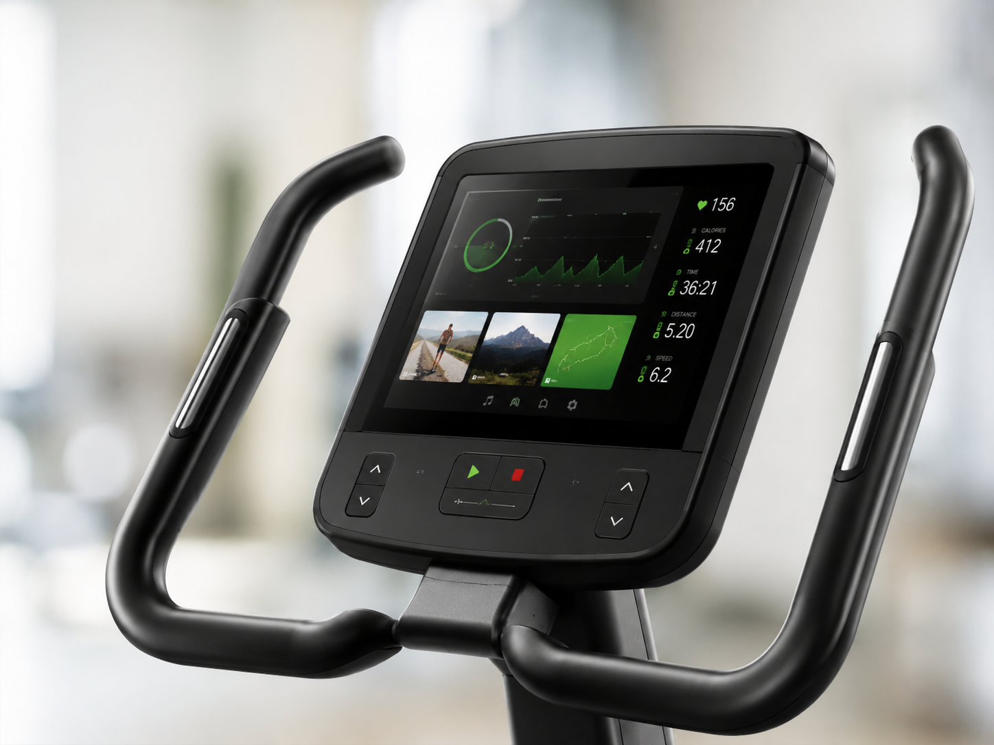 Fitness equipment console
