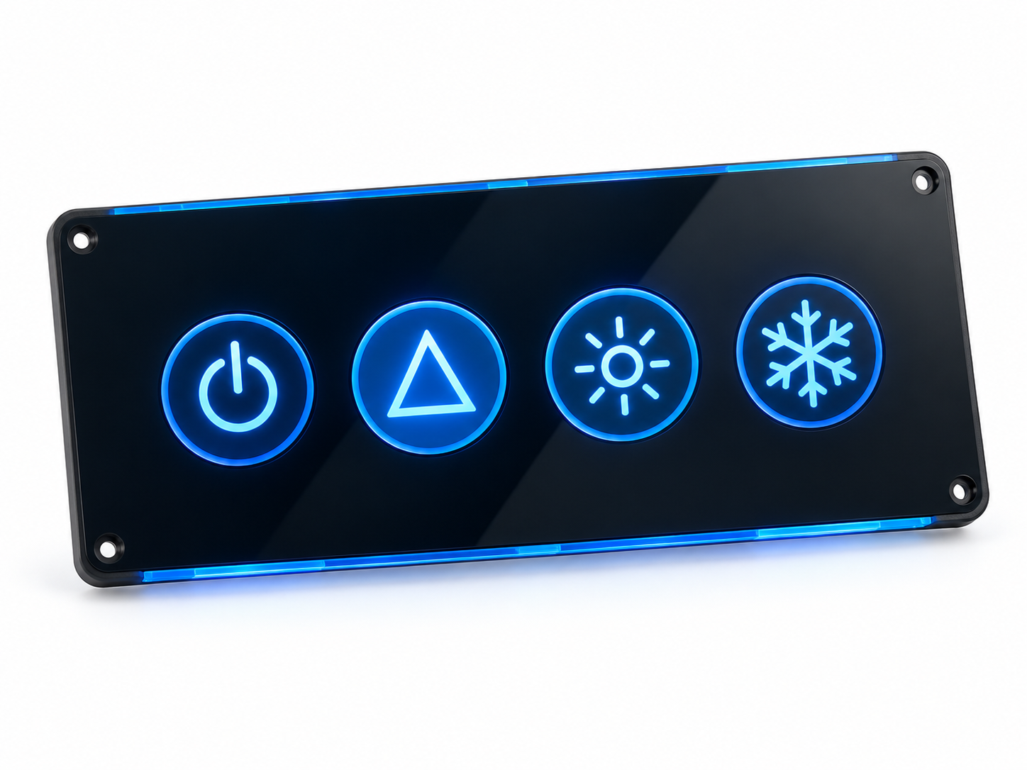 Backlit industrial interface
