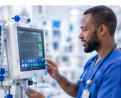 Hospital equipment with clinician