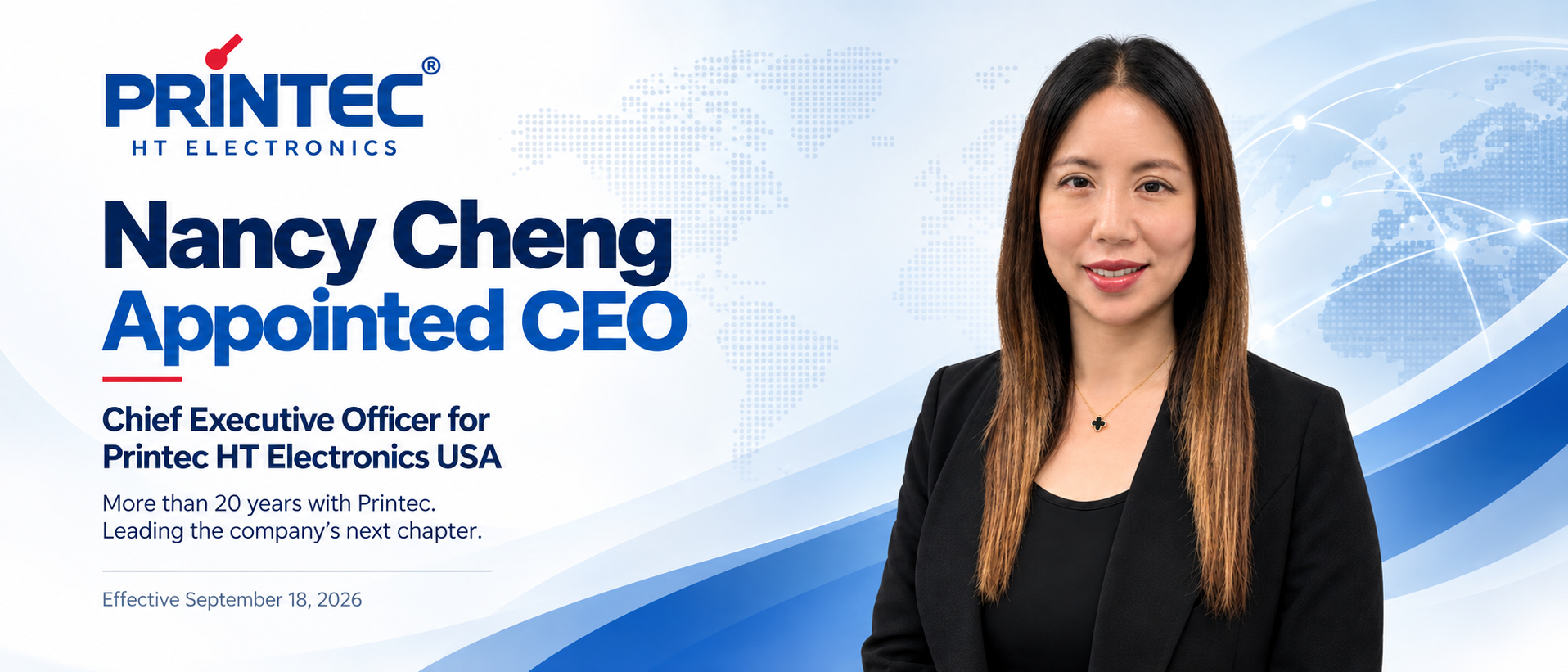Nancy Cheng appointed Chief Executive Officer for Printec HT Electronics USA