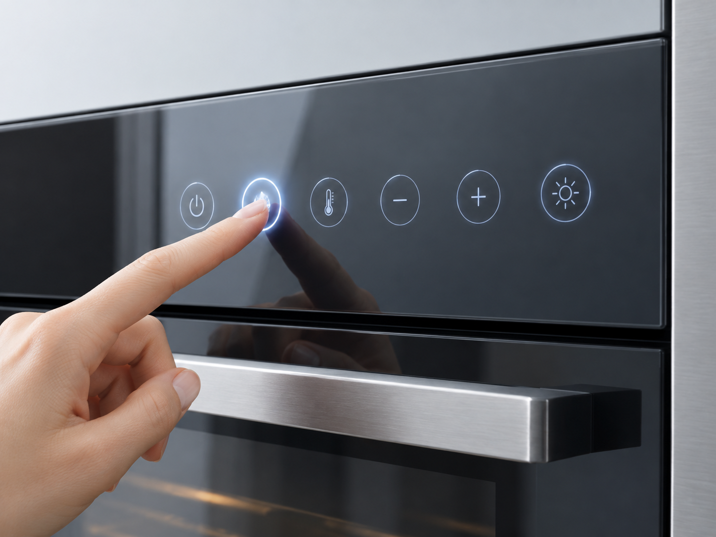 PEDOT touch technology used in an appliance interface