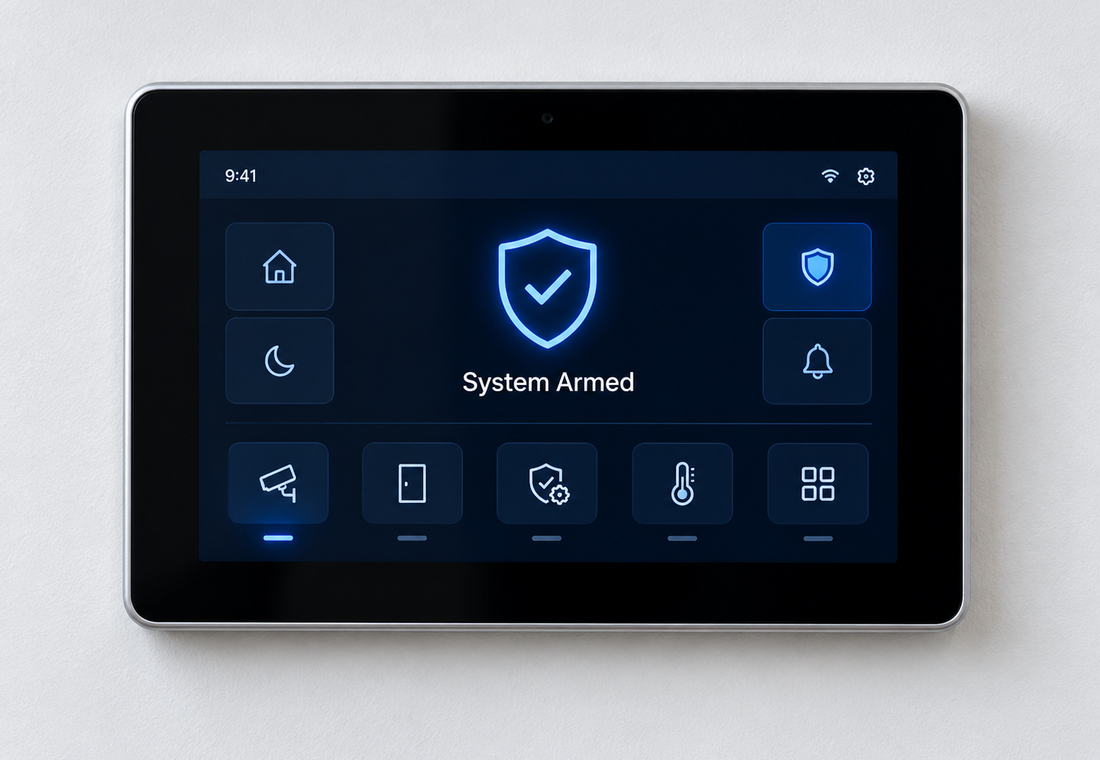 Security control panel interface