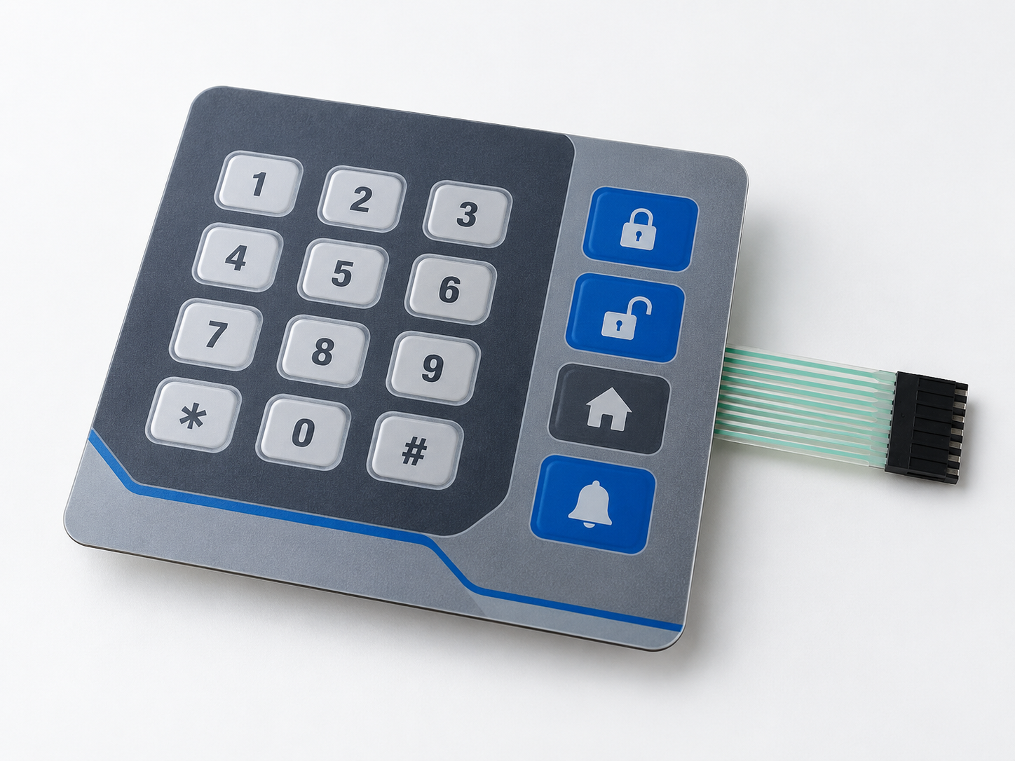 Membrane switch security interface
