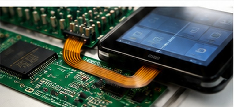 Flexible circuit integrated with PCB and touch interface